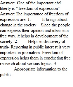 Week 3 - Chapter 4 (Civil Liberties) and Chapter 5 (Civil Rights)